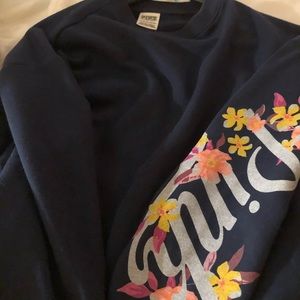 Victoria secrets crop long sleeve crop
